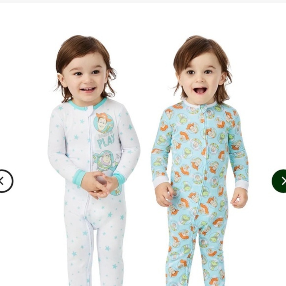 NWT Size 6M Disney Toy StoryBaby 2-Pack Sleeper Set